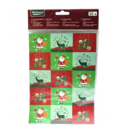 Ziemassvētku uzlīmju komplekts (30gb) Melinera -  kombinēts.
